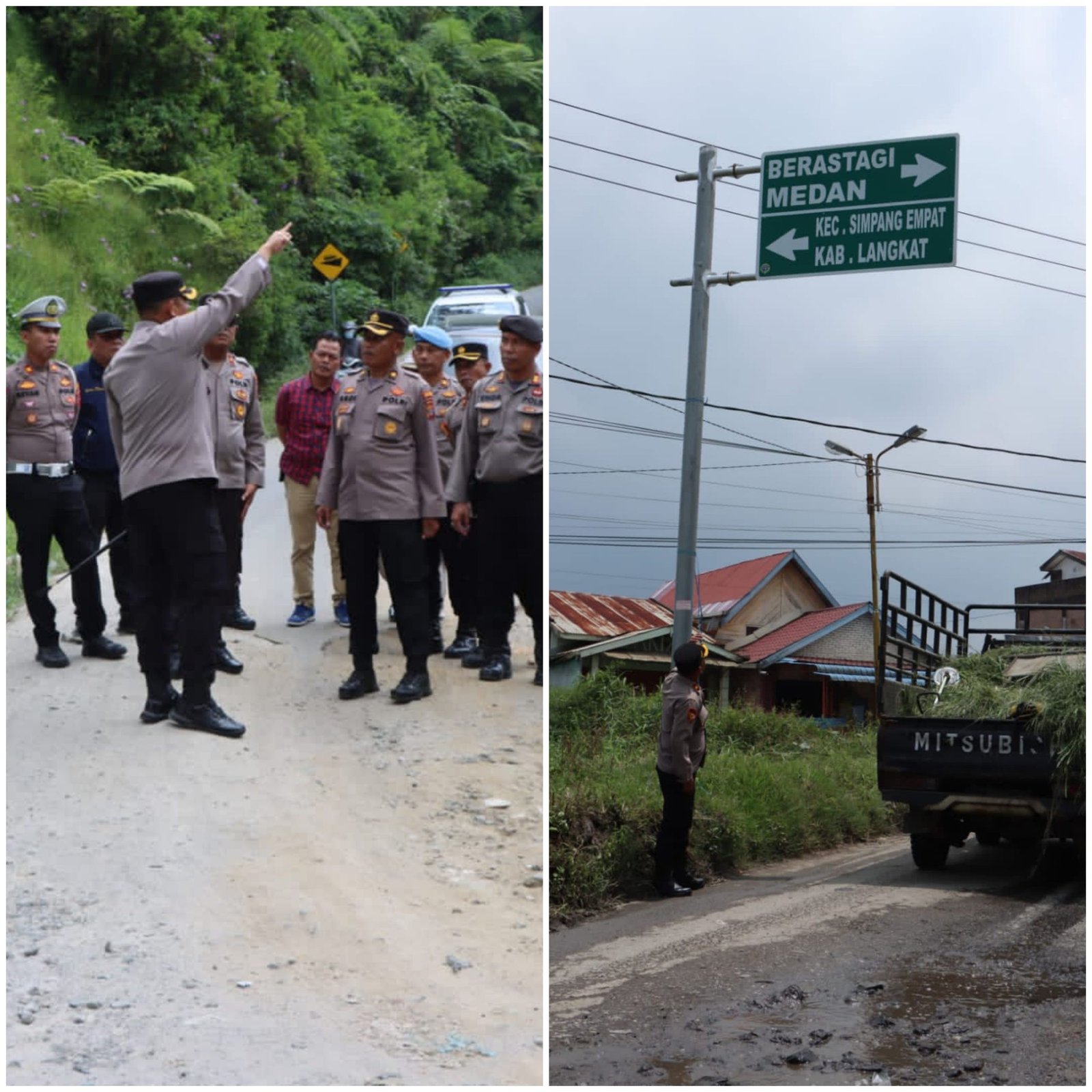 Jelang Idul Fitri 1444 H, Polres Tanah Karo Cek Kesiapan Jalur Alternatif Menuju Berastagi dan Kabanjahe