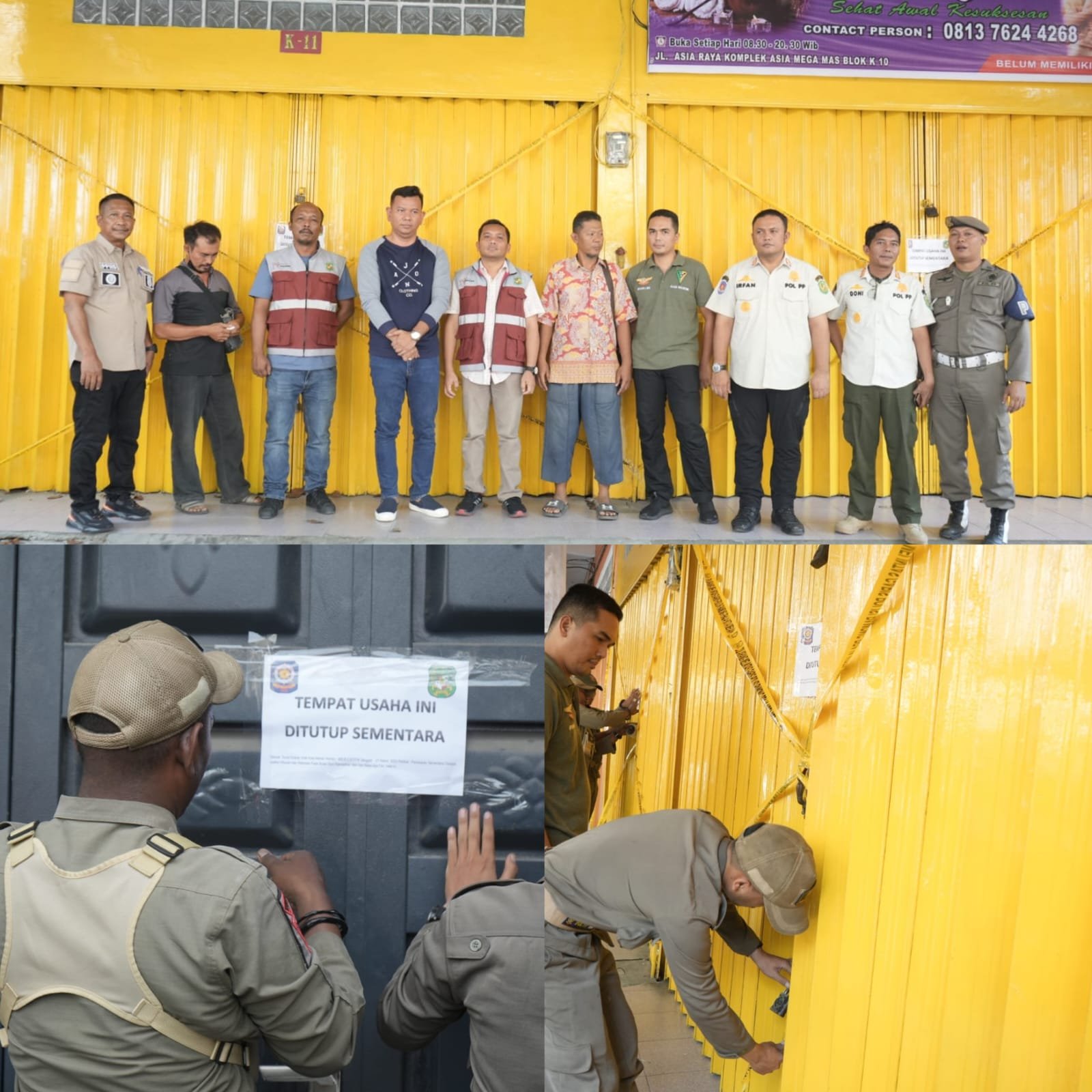 Beroperasi di Bulan Ramadan, 2 Panti Pijat Disegel Tim Gabungan Pemko Medan