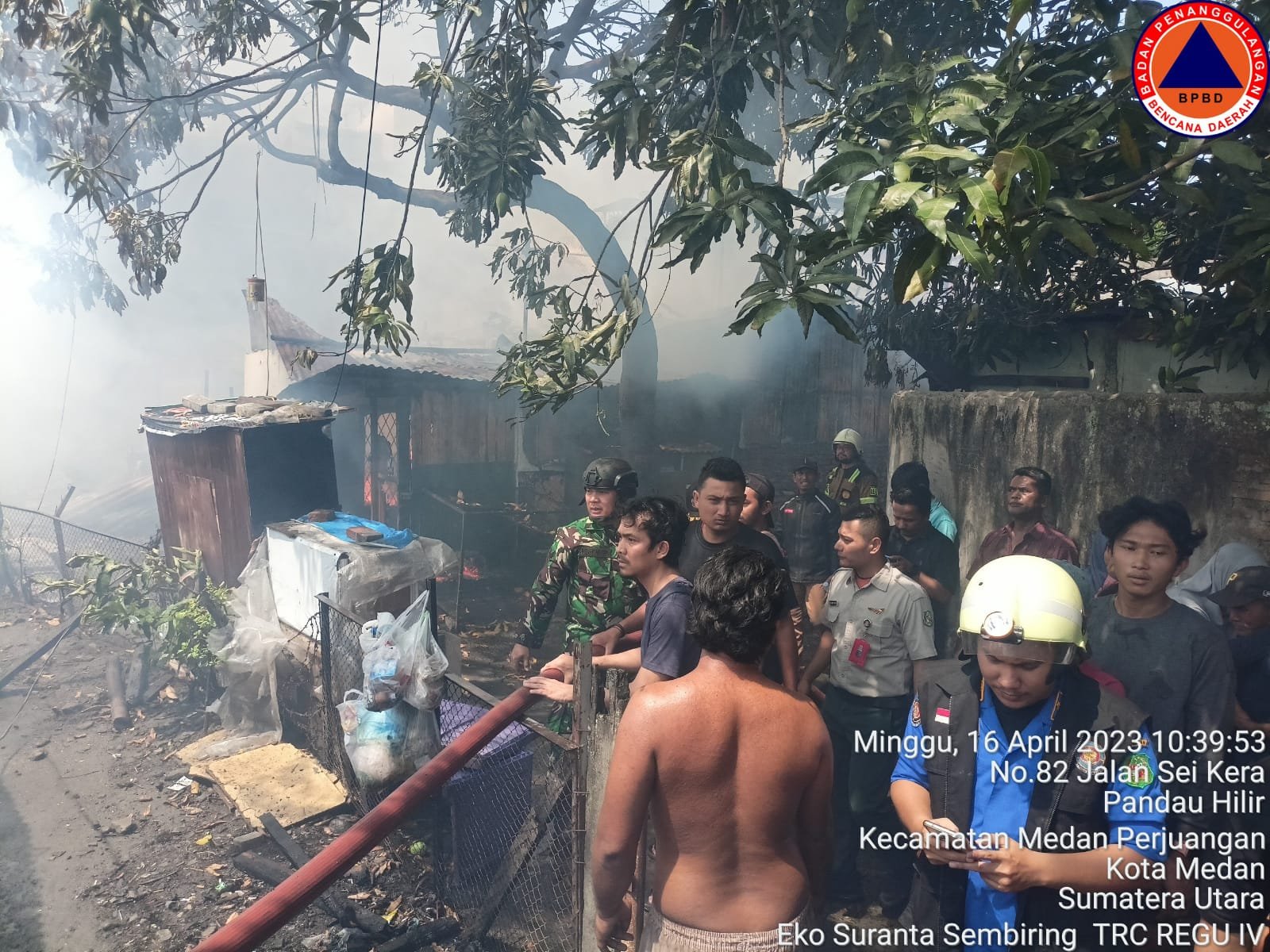 9 Rumah di Kelurahan Sidodadi Terbakar