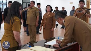 Wakil Bupati Karo Lantik 23 Pejabat Atministrator