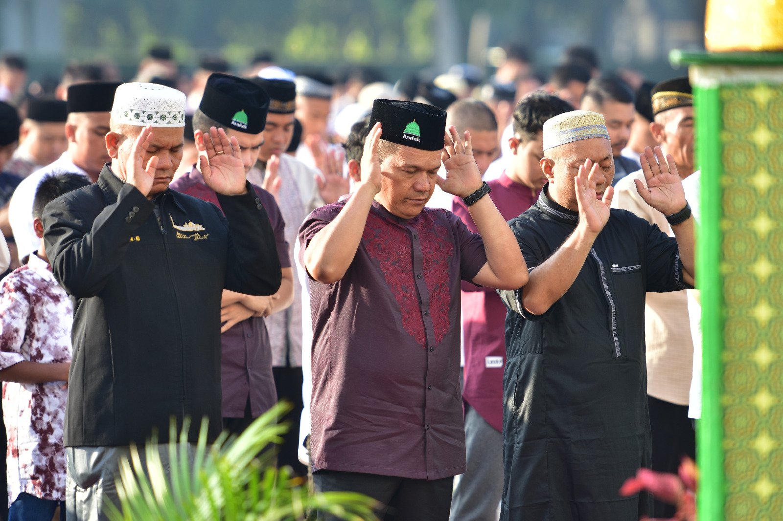 Shalat Ied di Makodam I/BB, Wujudkan Kasih Sayang Antara TNI dan Rakyat