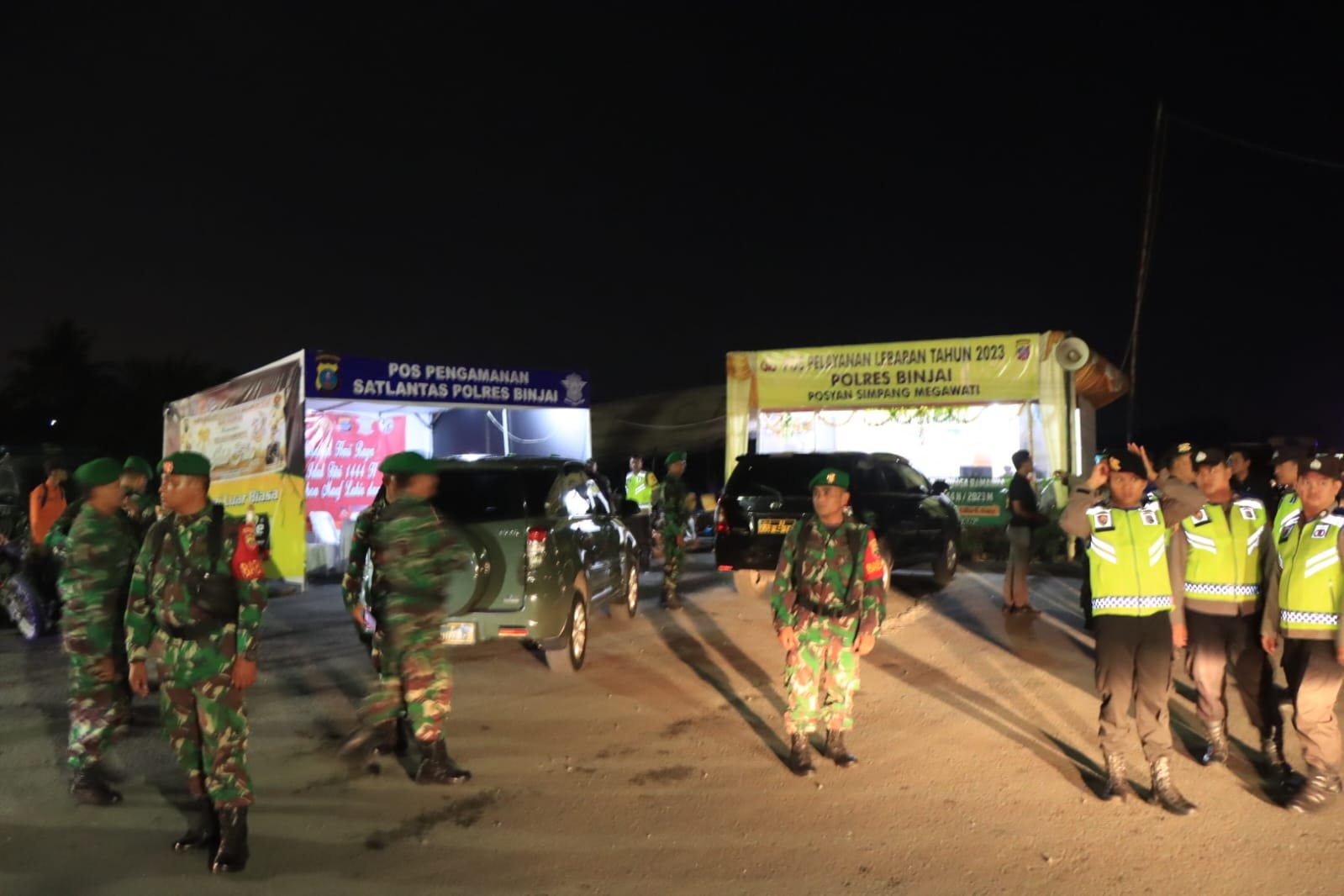 Bersama Jaga Kamtibmas, TNI-POLRI Gelar Patroli Pasca Lebaran di Binjai