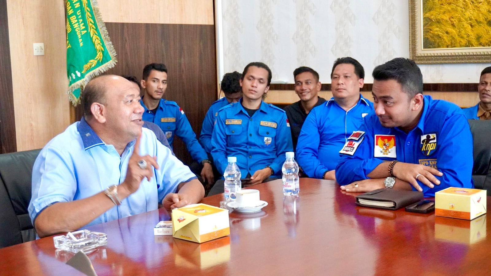 Syah Afandin Terima Audiensi KNPI Langkat