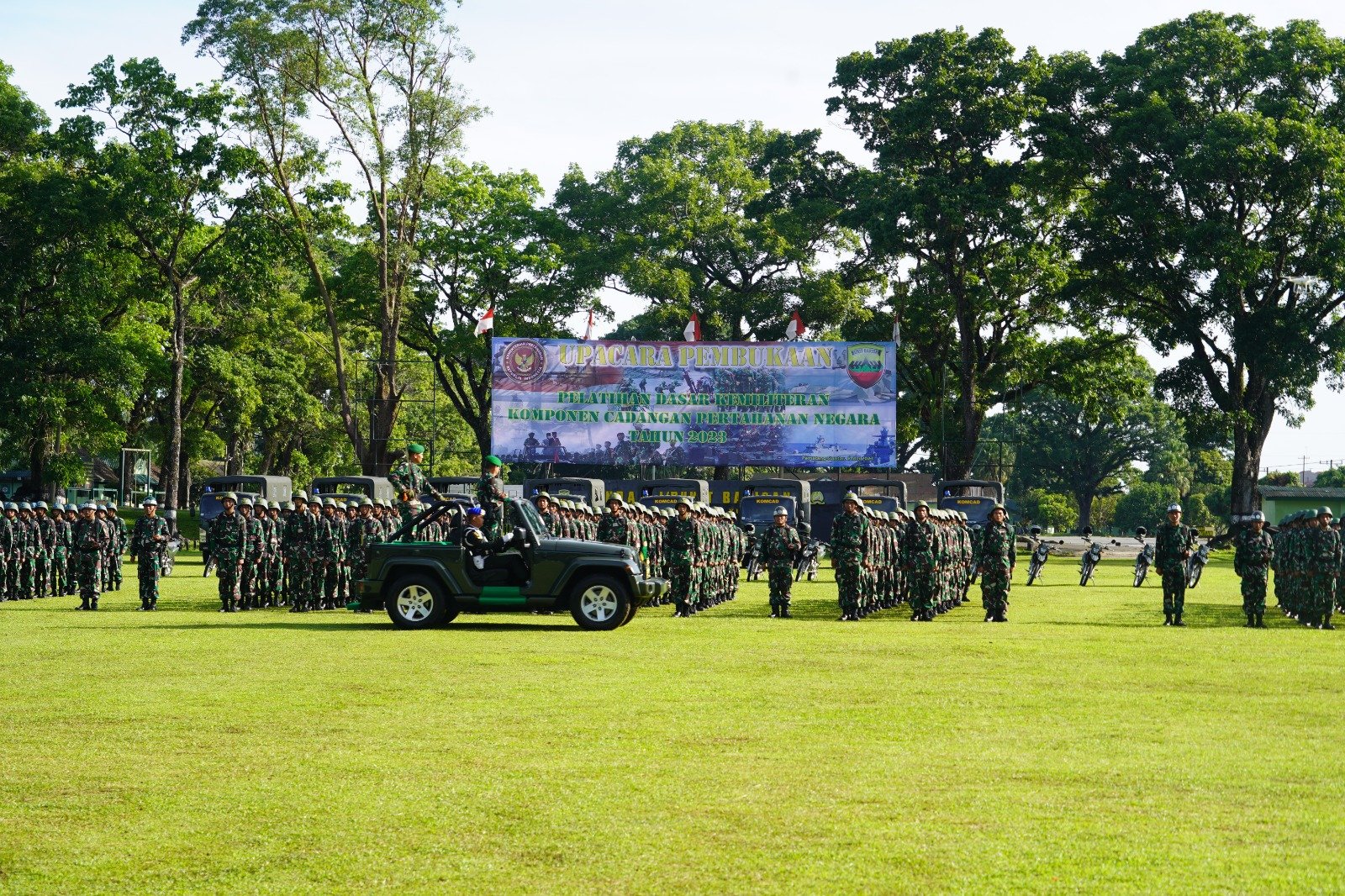 500 Pemuda Sumut Resmi Ikuti Latsarmil Komcad 2023 di Rindam I/BB