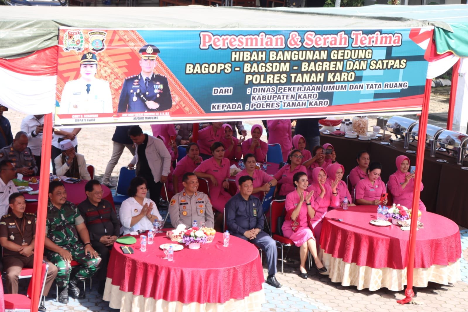 Dihadiri Bupati, Kapolres Resmikan Gedung Baru Polres Karo