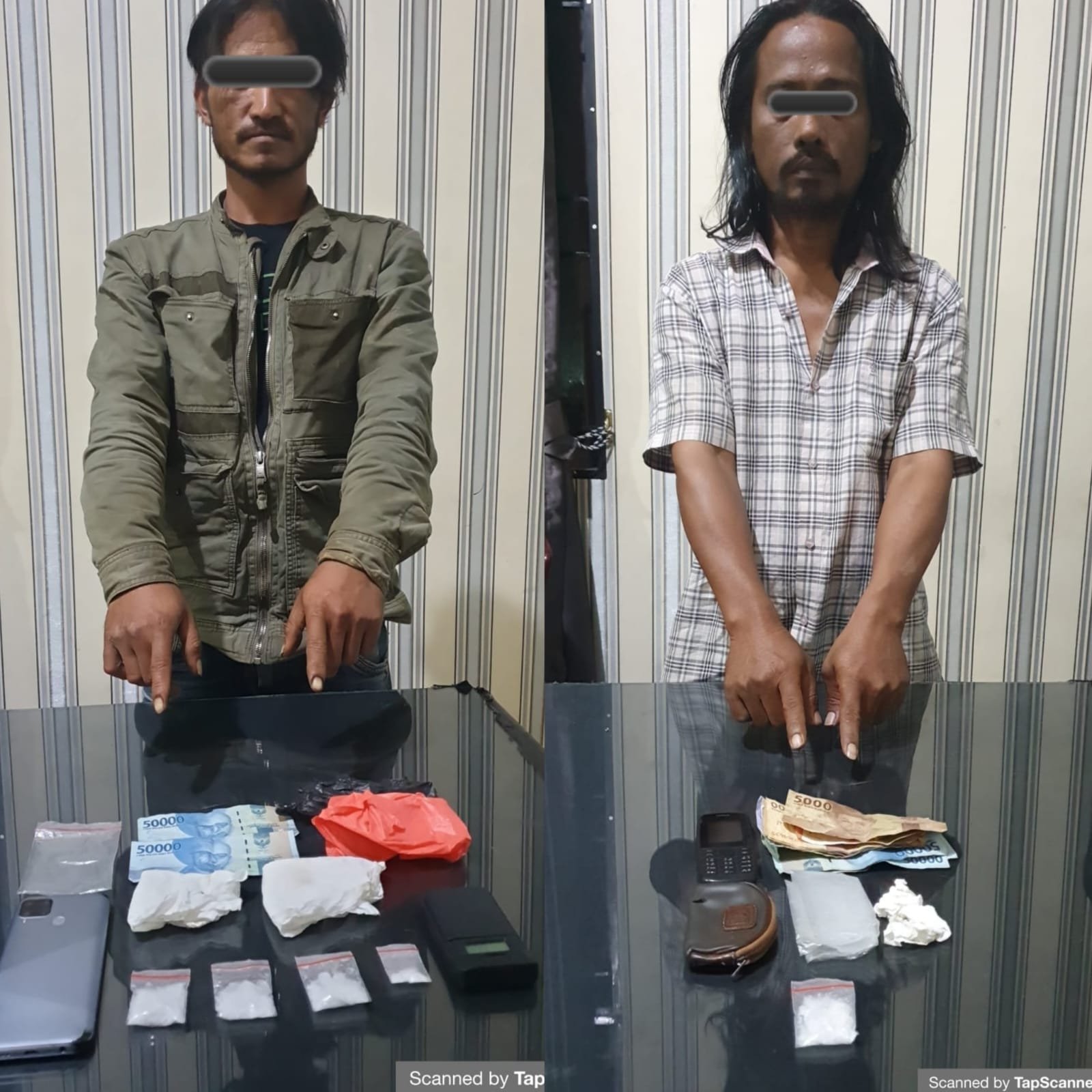 2 Bandar Sabu di Liang Melas Datas Ditangkap Satres Narkoba Polres Karo