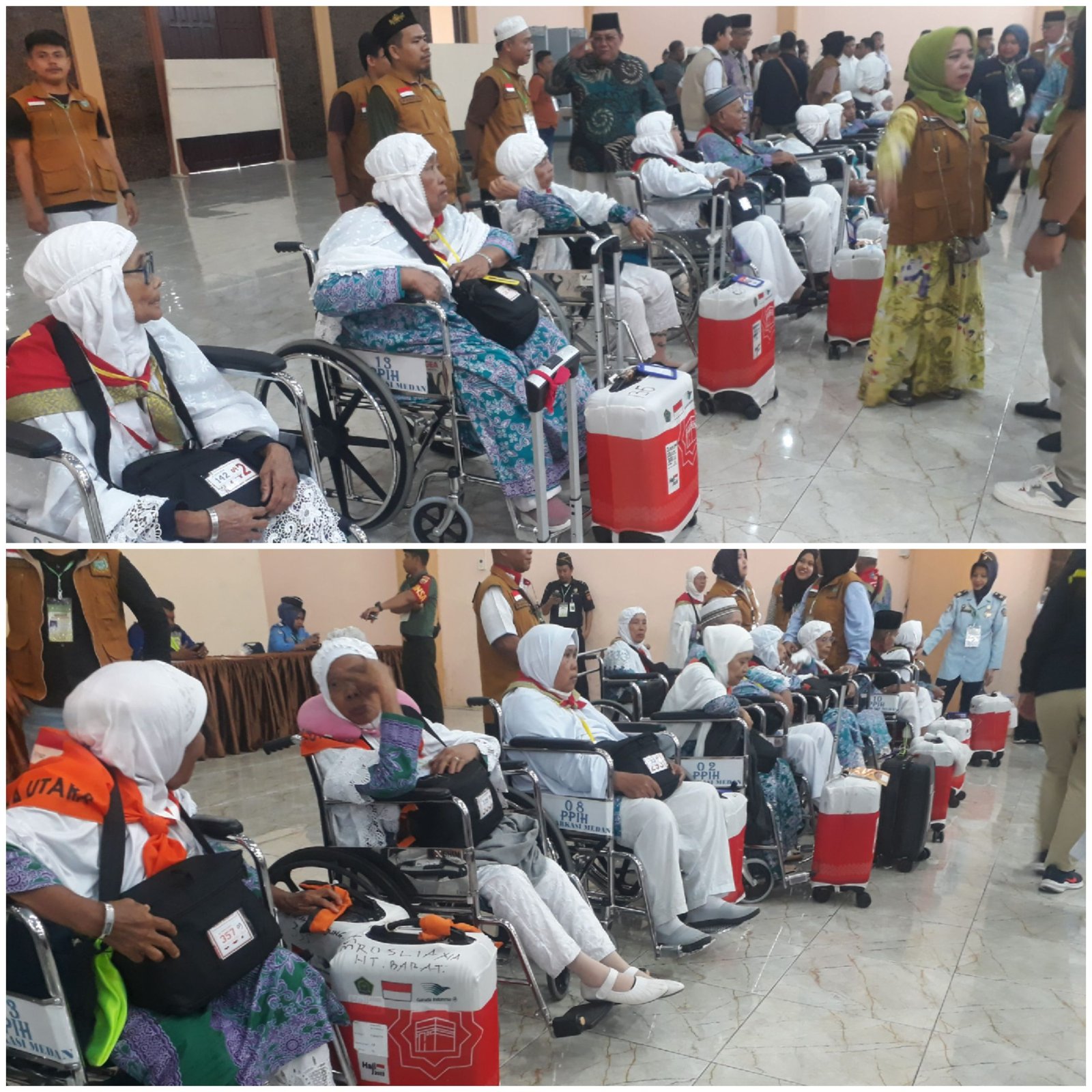 19 Calhaj Kloter 13 Memakai Kursi Roda