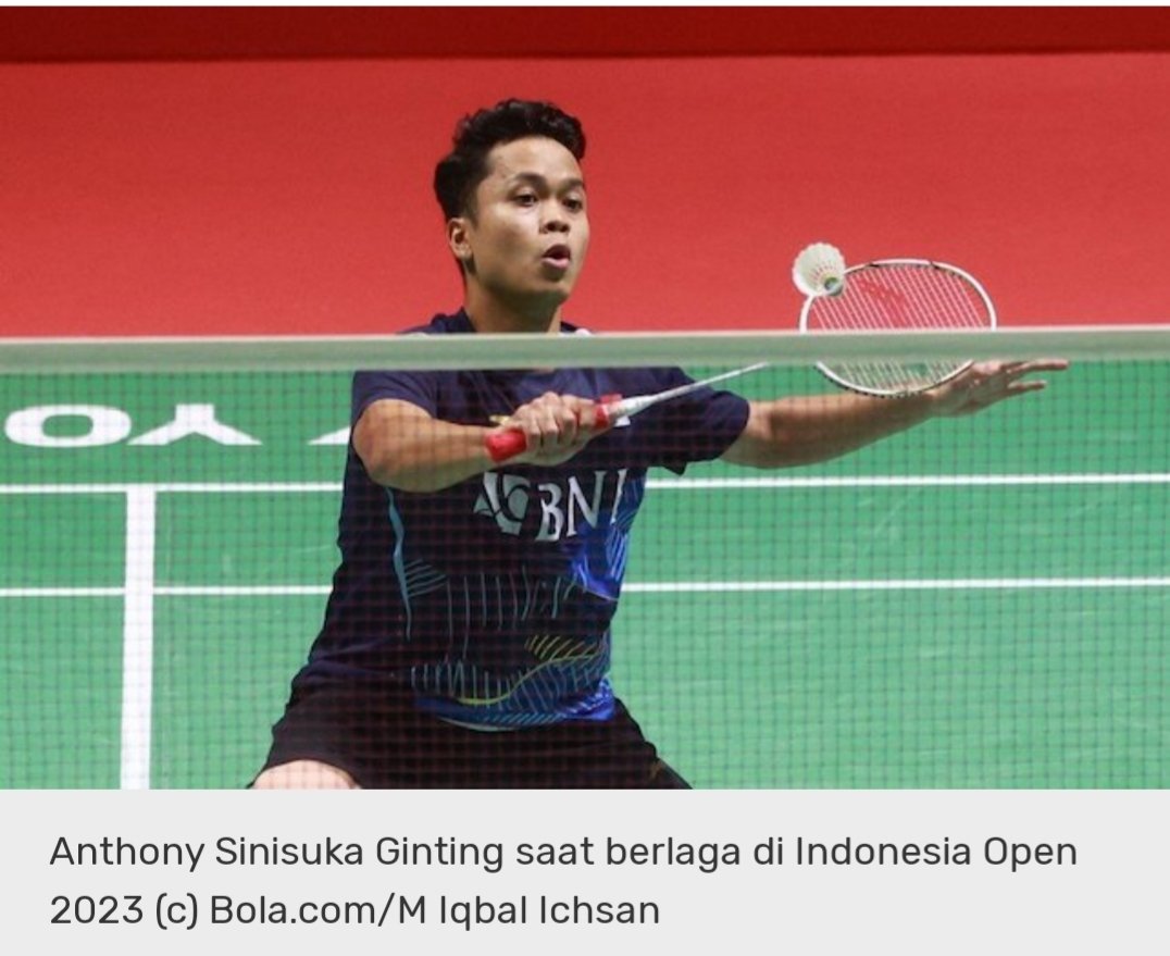 Hasil Final Indonesia Open 2023: Anthony Ginting Gagal Juara Usai Kalah dari Viktor Axelsen