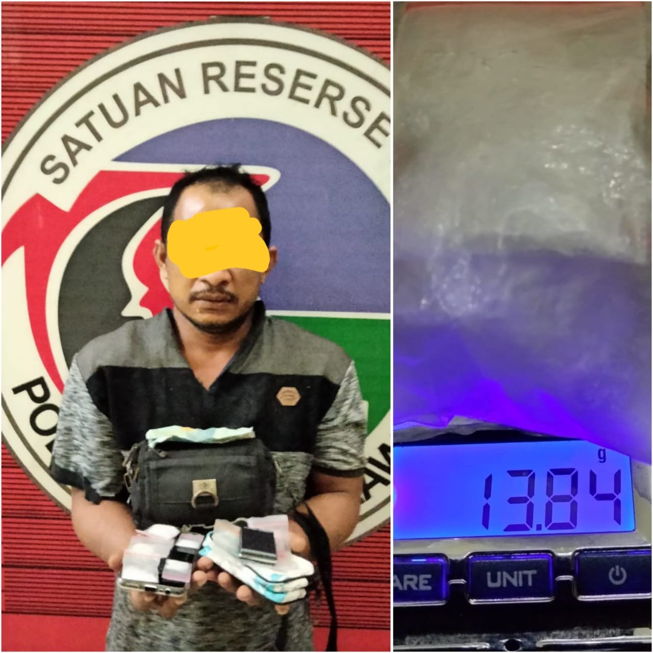 Lagi Satresnarkoba Polres Palas, Tangkap Terduga Pengedar Sabu