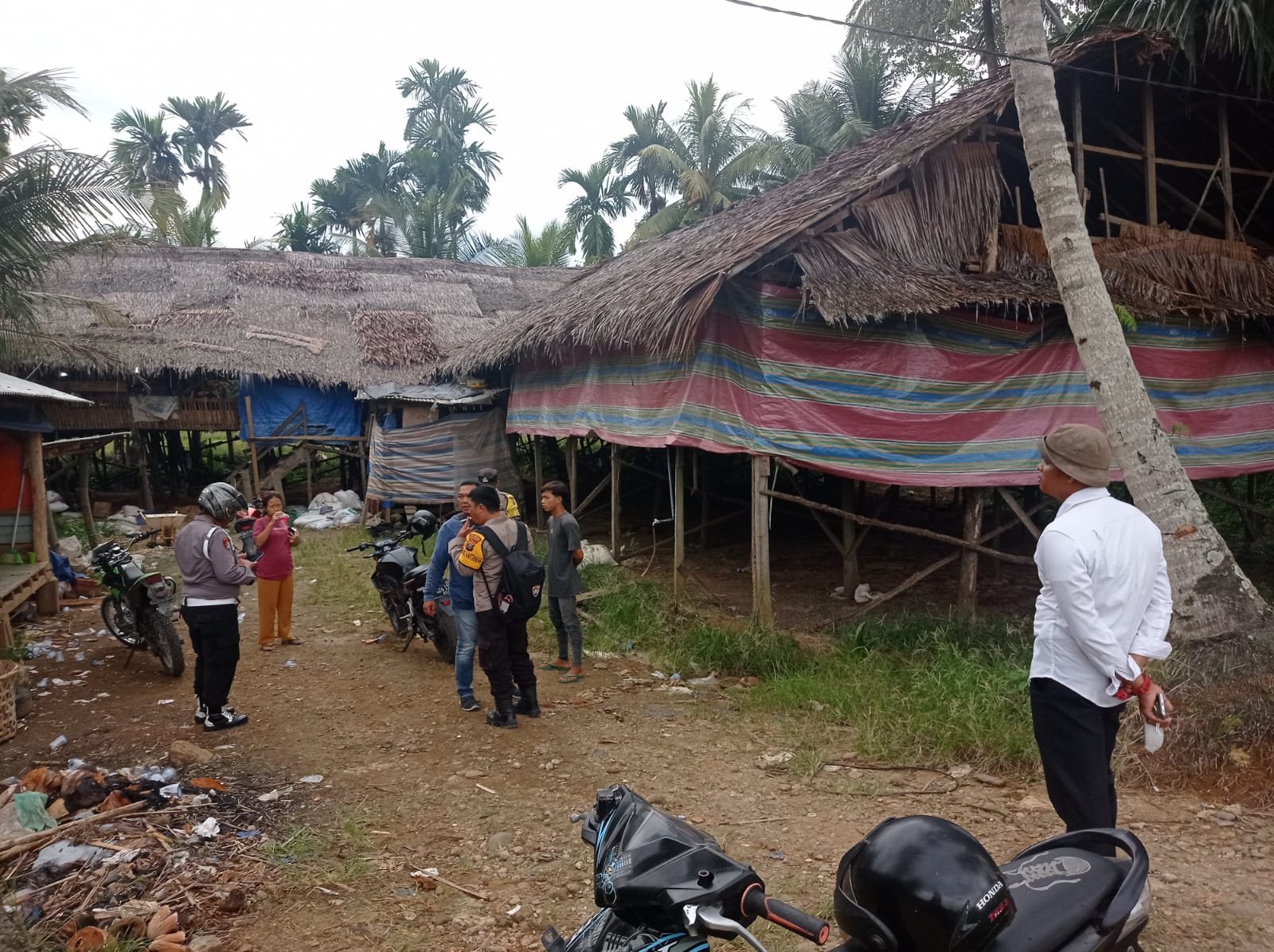 Personel Polsek Biru Biru Sisir Lokasi Judi di Desa Lau Rakit, Hasilnya Nihil