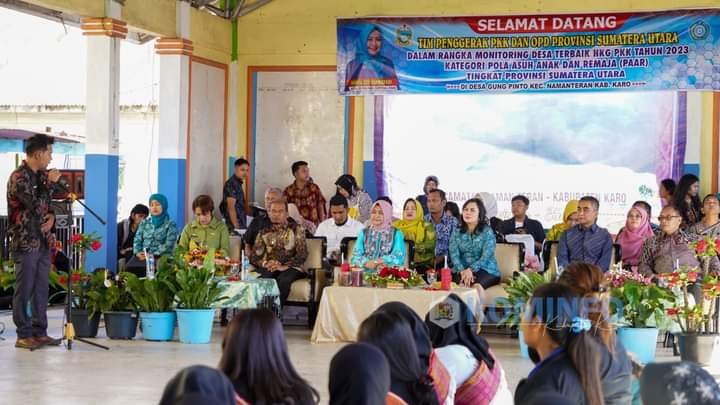 Tim Monitoring TP-PKK Provsu Lakukan Monitoring Di Desa Binaan TP-PKK Kabupaten Karo