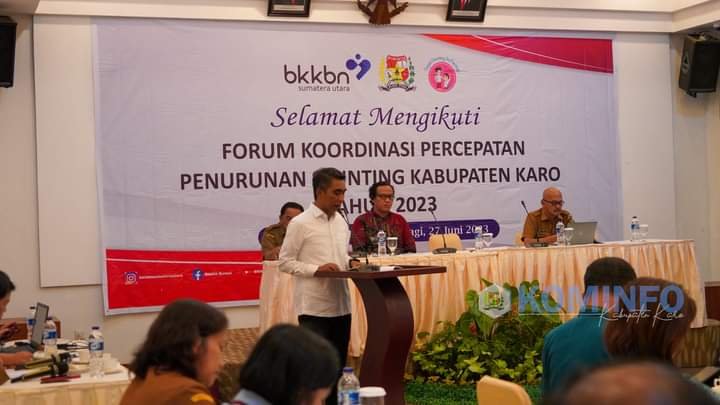 Wakil Bupati Karo Buka Forum Kordinasi Percepatan Penurunan Stunting Tahun 2023