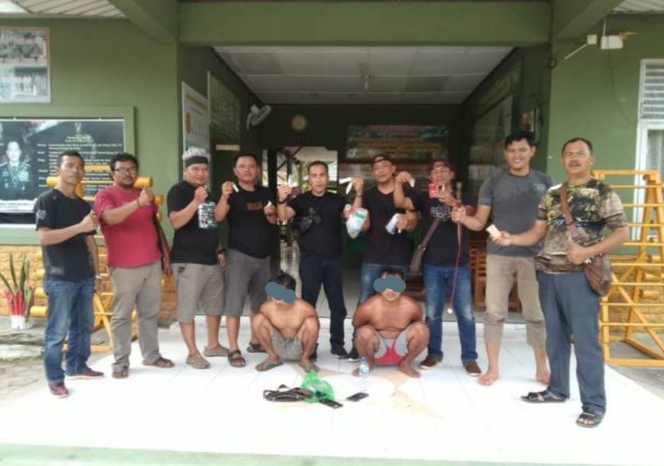 Selamatkan Generasi, Unit Intel Kodim 0321/ Rohil Amankan Bandar dan Pemakai Sabu