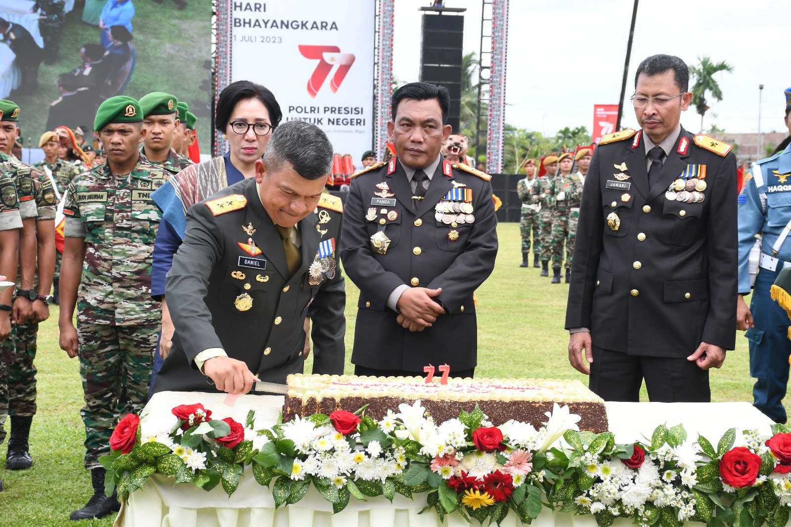 Peringatan HUT Ke-77 Bhayangkara di Poldasu, Pangdam I/BB: Semoga Terwujud Polri Presisi untuk Negeri