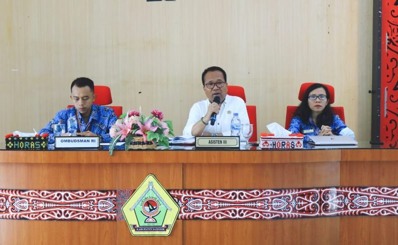 Pemkab Samosir Gelar Sosialisasi Kepatuhan Penyelenggaraan Pelayanan Publik