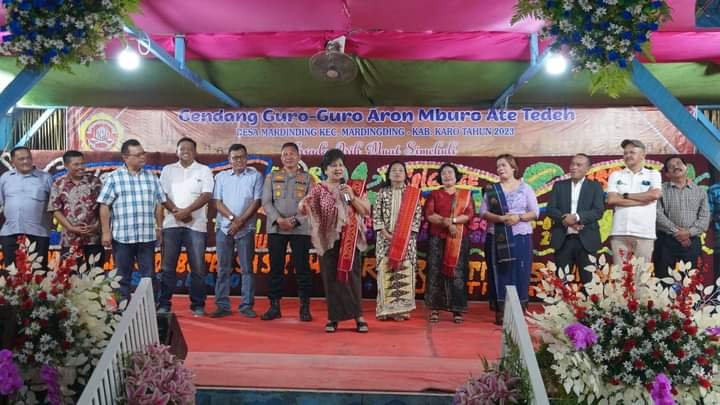 Bupati Karo Hadiri Pesta Tahunan di Desa Mardingding
