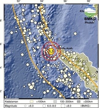 Gempabumi Tektonik M5,5 Guncang Aceh Besar
