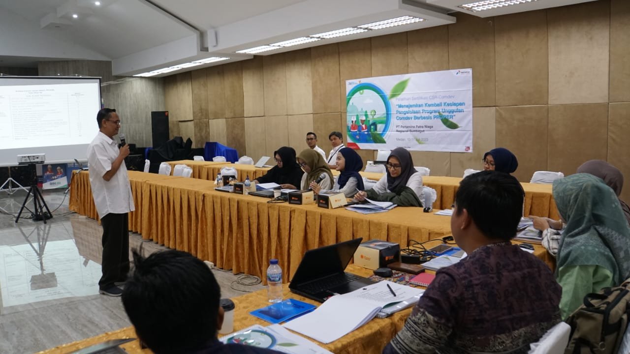Pertamina Patra Niaga Regional Sumbagut Laksanakan Pelatihan Sertifikasi CSR-Comdev
