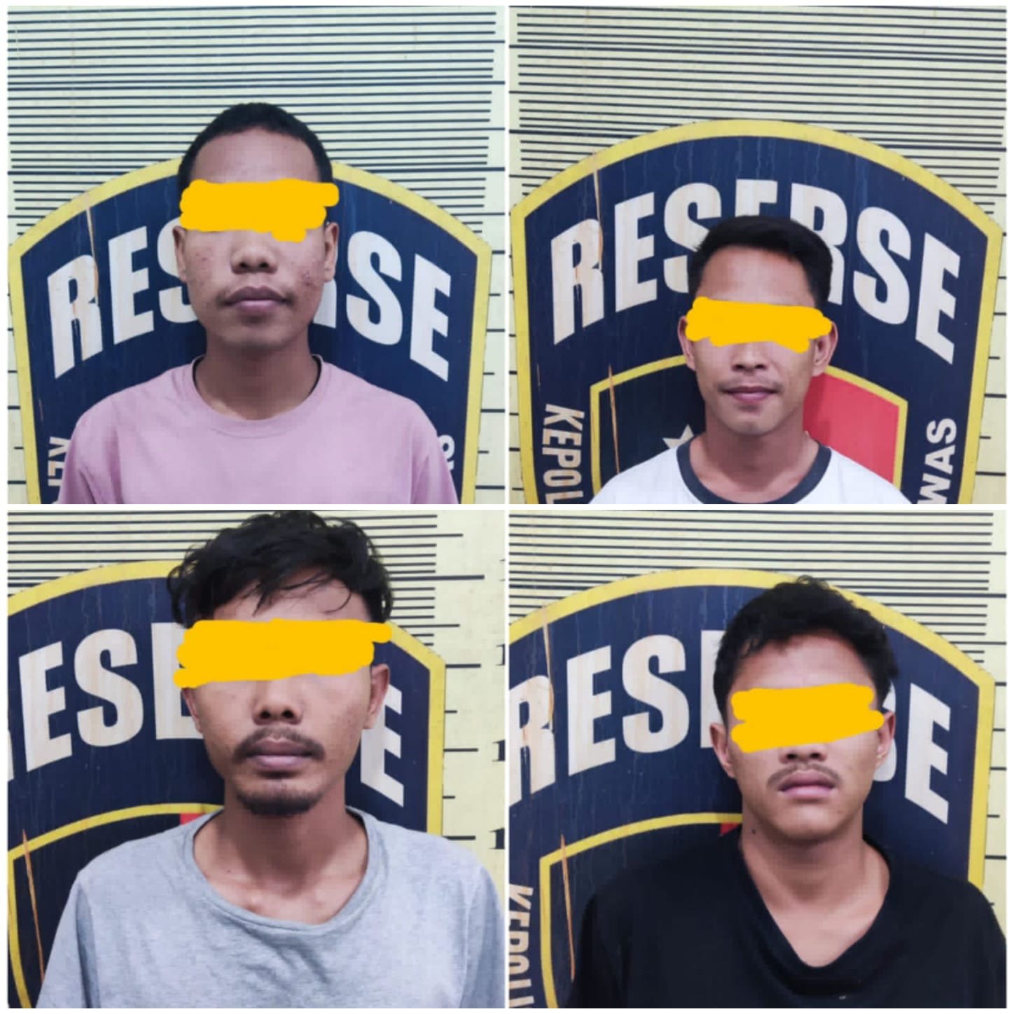 Tim Opsnal Satreskrim Polres Palas Amankan 4 Pelaku Pemerasan