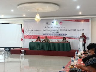 Wabup Samosir Buka Forum Koordinasi Percepatan Penurunan Stunting