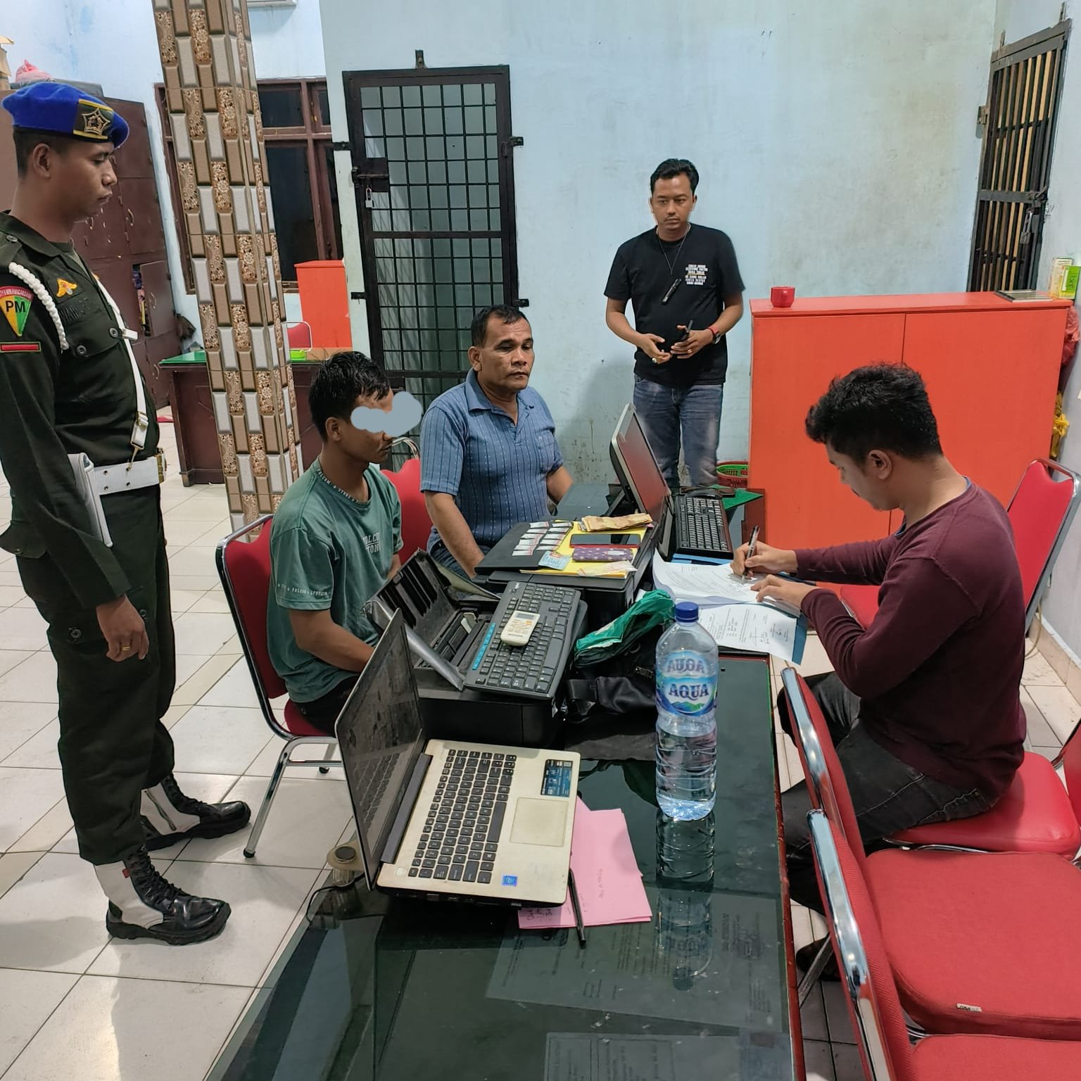 Personel Denpom I/1 P. Siantar Amankan BD Sabu dari Suka Damai