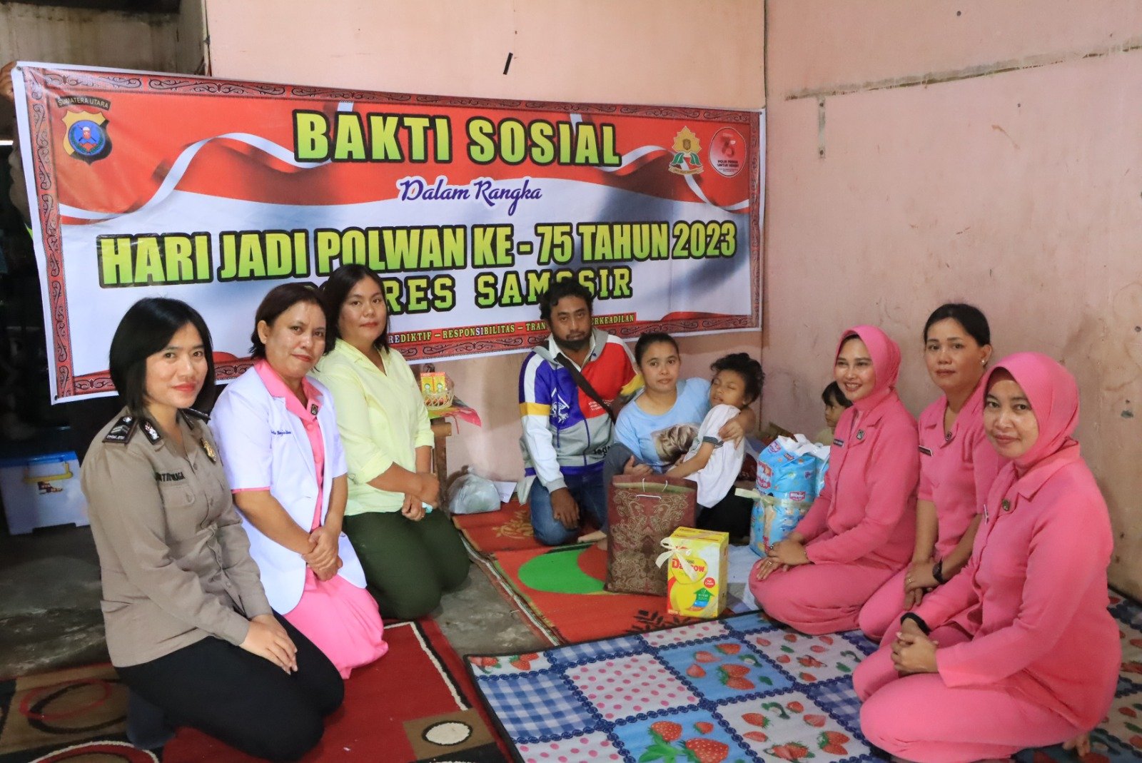 Sambut Hari Polwan ke-75, Polres Samosir Gelar Baksos