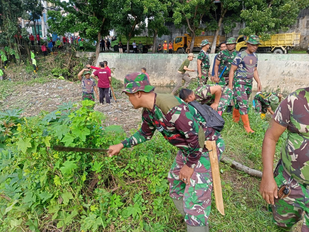 Karya Bhakti Skala Besar Kodim 0201/Medan Berkolaborasi dengan FKPD Kota Medan