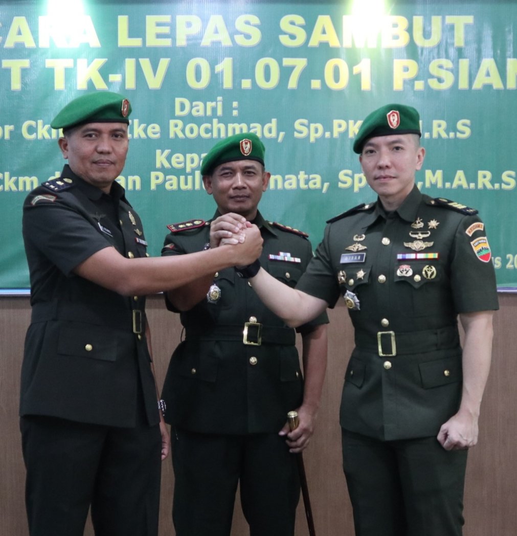 Kapten Ckm dr Ivan Paulus Gunata Resmi Jabat Kepala RST Pematang Siantar