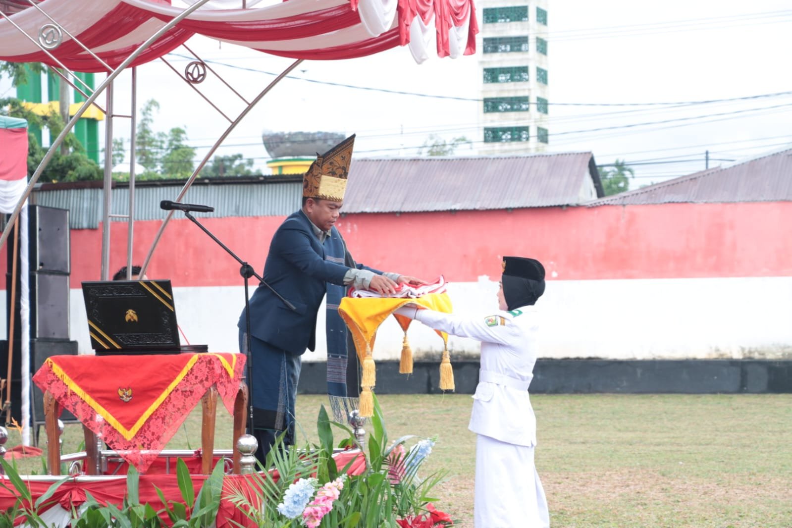 Bupati Darma Wijaya Menjadi Irup Upacara HUT ke-78 RI di Sergai