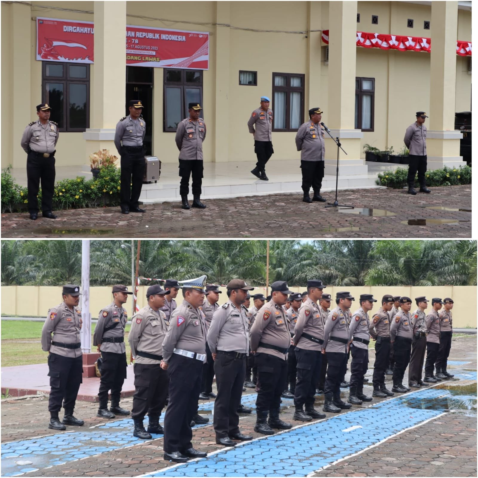 30 Personil Polres Palas Laksanakan BKO Pada Pilkades Madina