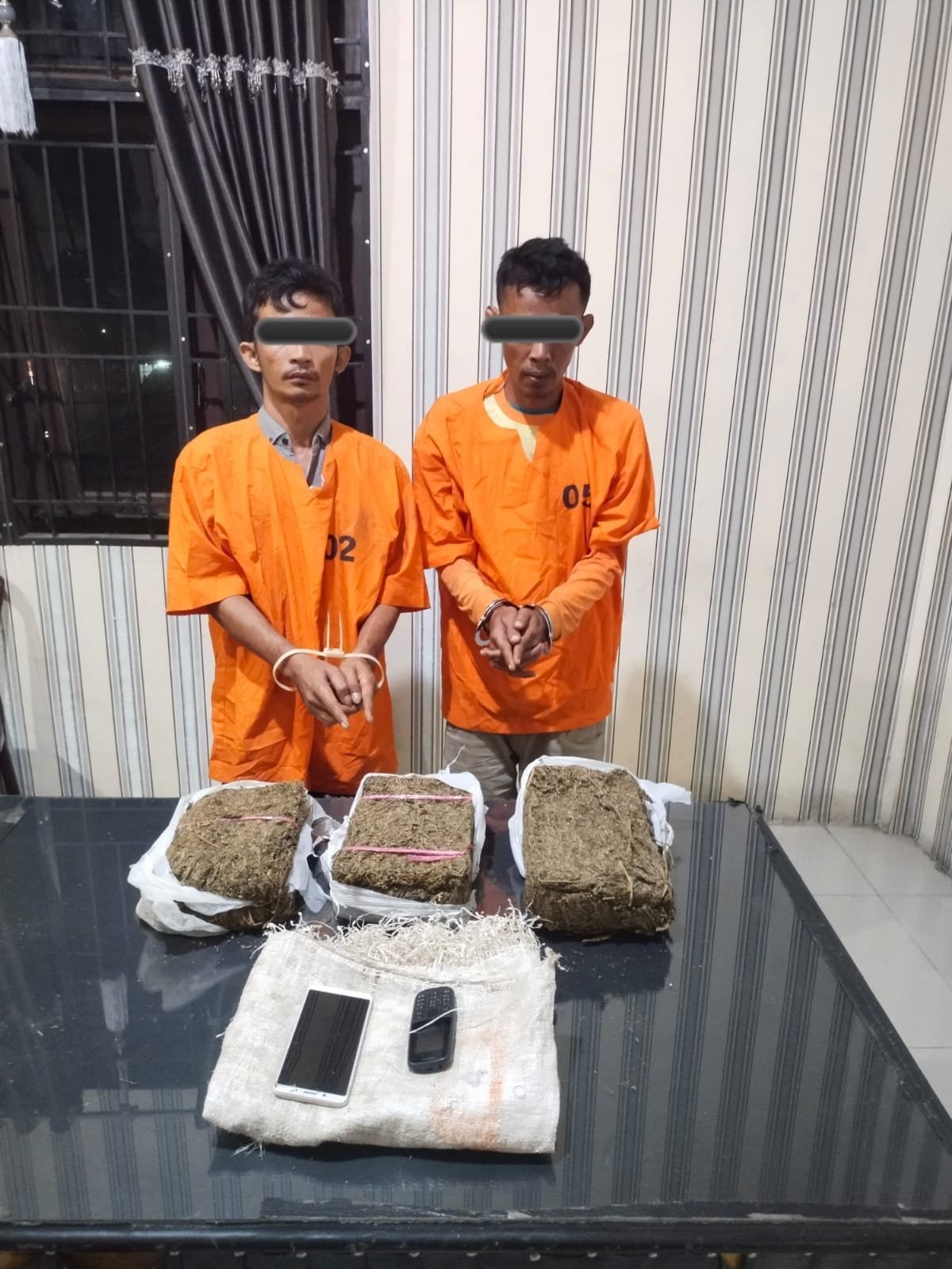 2 Pengedar Ganja Ditangkap Satres Narkoba Tanah Karo