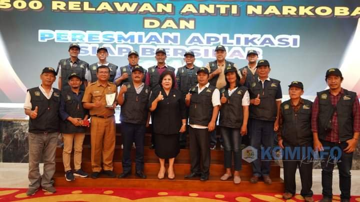 Bupati Karo Hadiri Pengukuhan 4.500 Relawan Bersih Narkoba Sumut