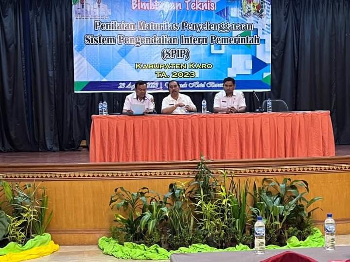 Sekda Karo Buka Bimtek Penilaian Maturitas Penyelenggaraan Sistem Pengendalian Intern  Tahun 2023