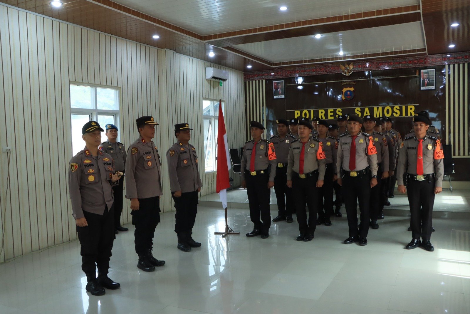 Kapolda Sumut Kukuhkan Satuan Pengaman Objek Vital Polres Samosir