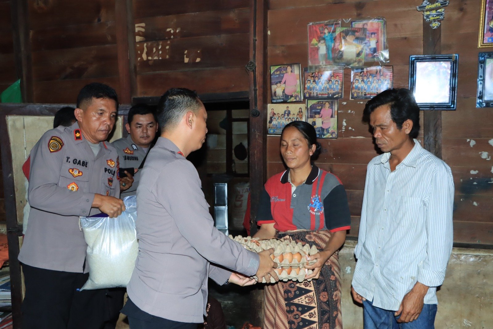 Kapolres Samosir, Anjangsana dan Bhakti Sosial di Rumah Korban Raheliva Malau