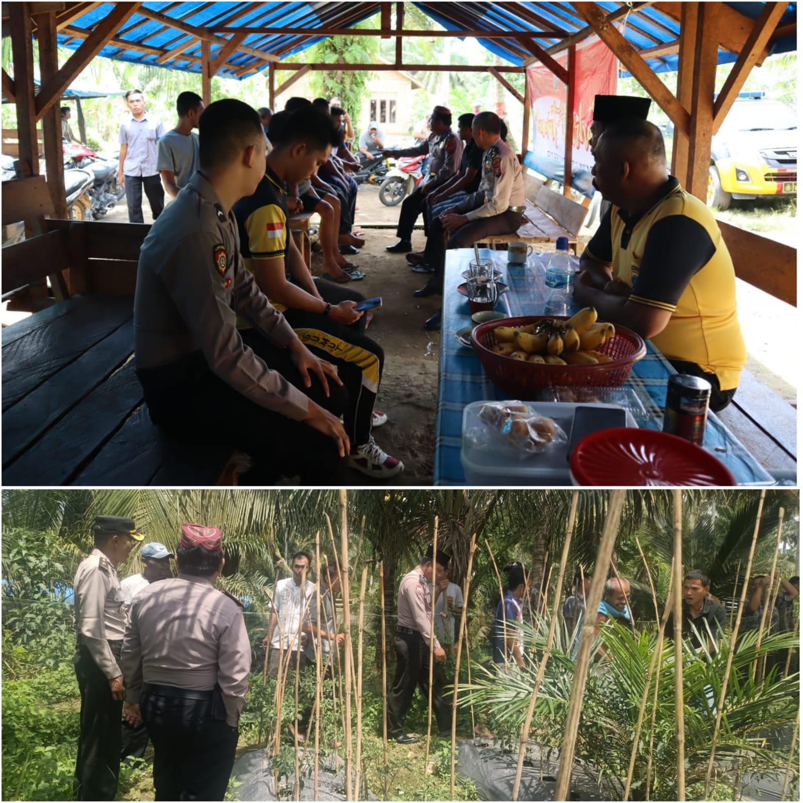 Jumat Curhat, Polres Palas Menerima Keluhan Masyarakat di Desa Hutarimbaru
