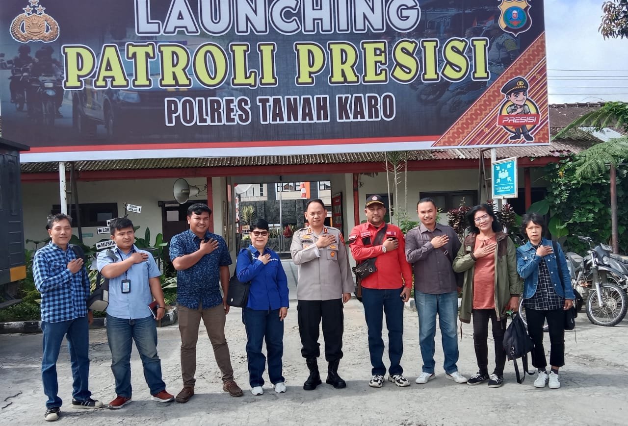 Kapolres Karo Terima Audensi dan Silahturahmi DPC PWDPI Kabupaten Karo