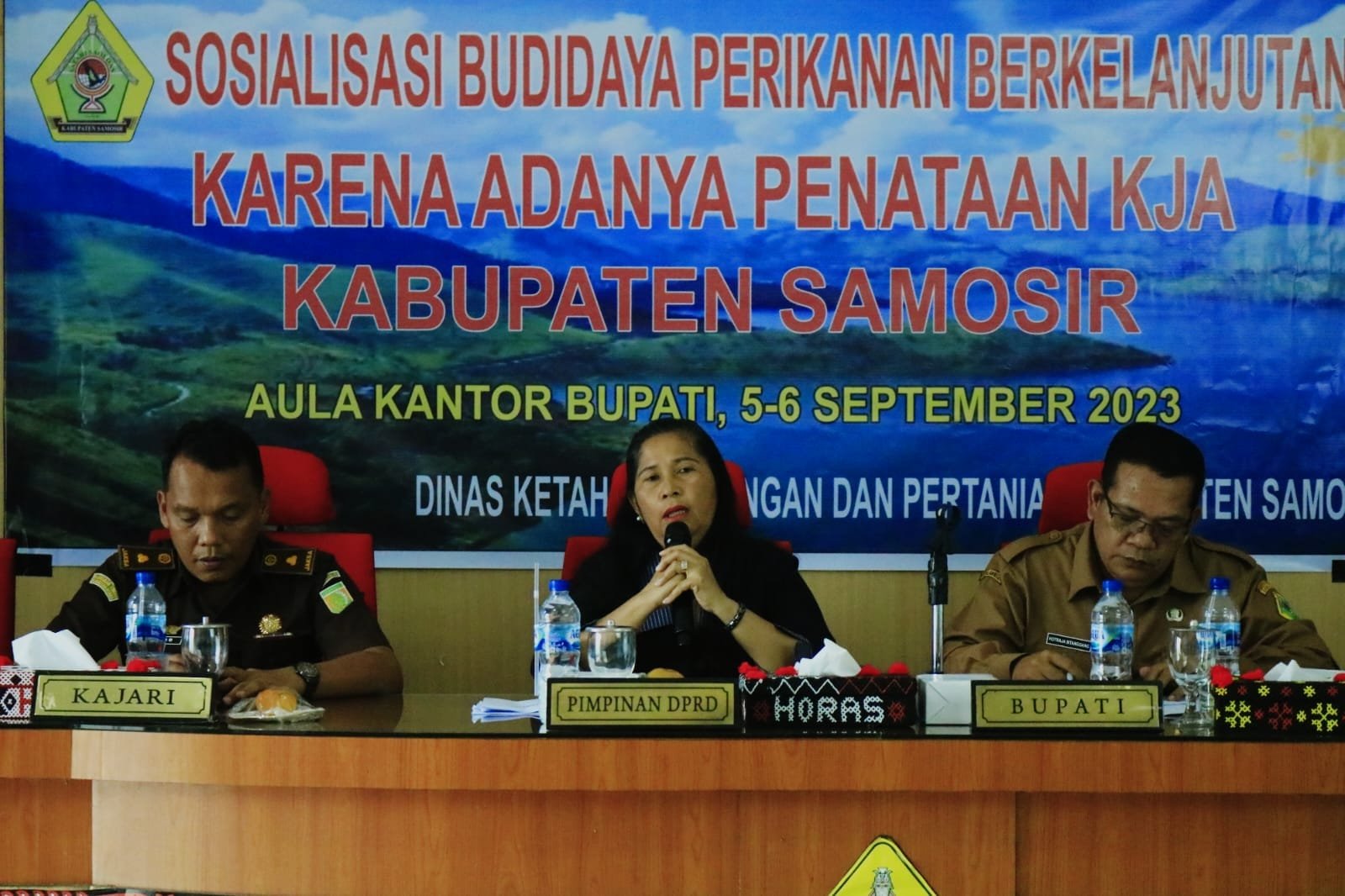 Bupati Samosir Buka Sosialisasi Budidaya Perikanan