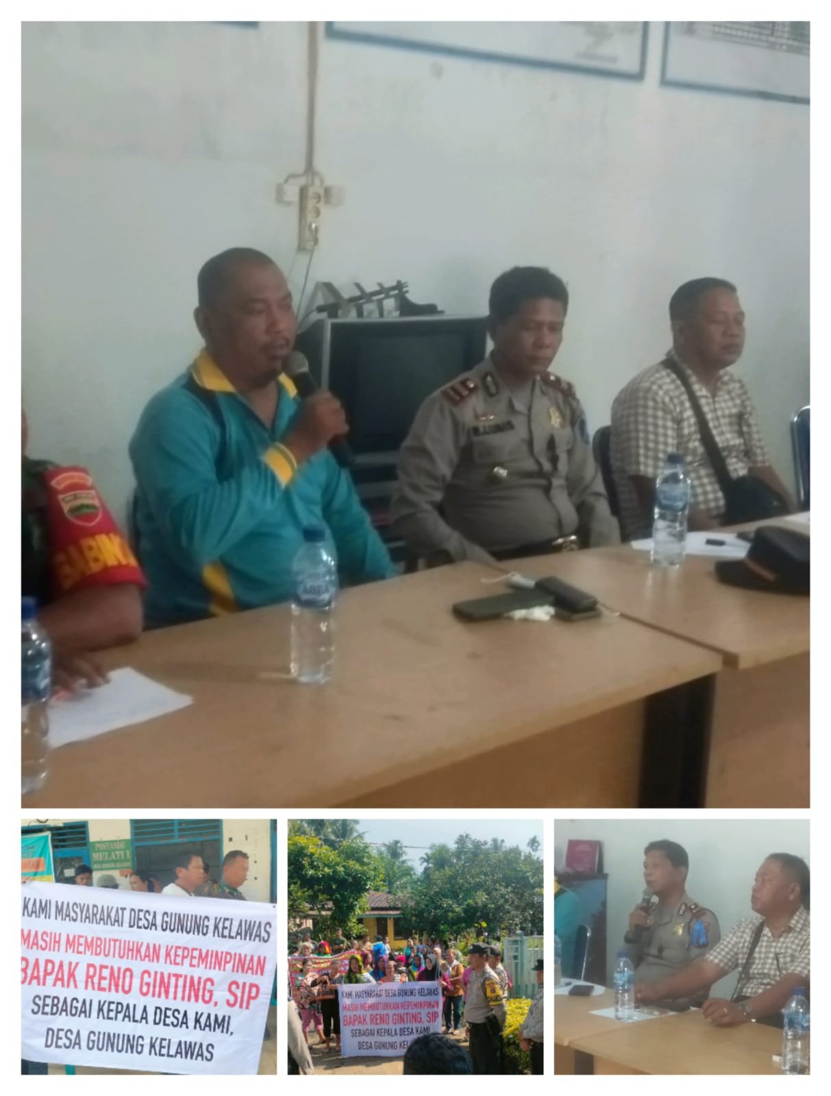 Warga Geruduk Kantor Desa Gunung Kelawas Namorambe