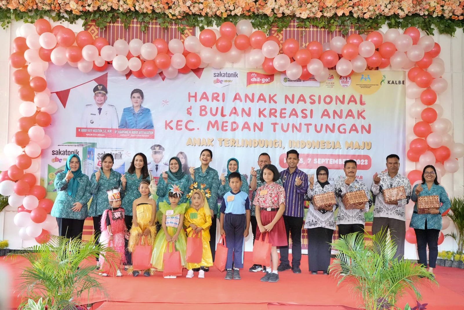 Ketua TP PKK Medan Peringati Hari Anak Nasional dan Bulan Kreasi Anak 2023 di Medan Tuntungan