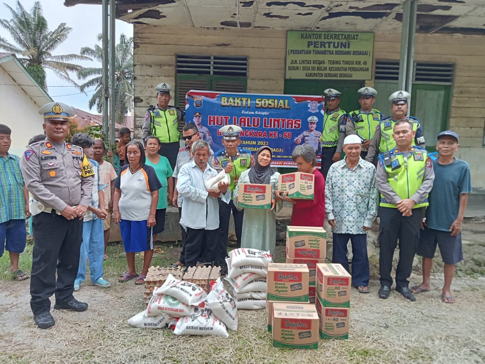 Sambut HUT Polantas ke-68 Tahun 2023, Jajaran Polantas Sergai Gelar Baksos