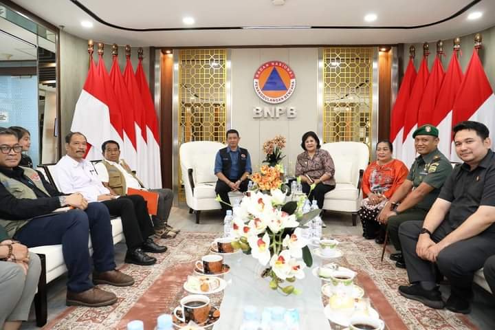 Bupati Karo Bersama Forkopimda Audensi Dengan Kepala BNBP dan Deputi RR