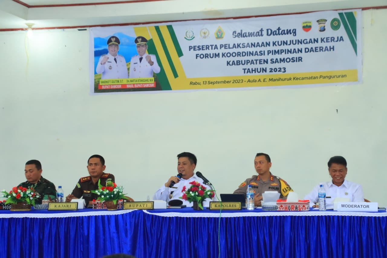 Bupati Samosir : Pemkab Berkomitmen Dukung dan Sukseskan Pemilu 2024