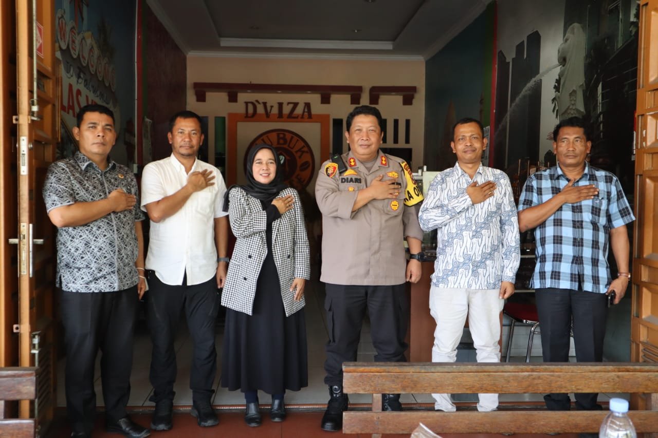 Kapolres Palas Bahas  Persiapan Pemilu Dengan Bawaslu