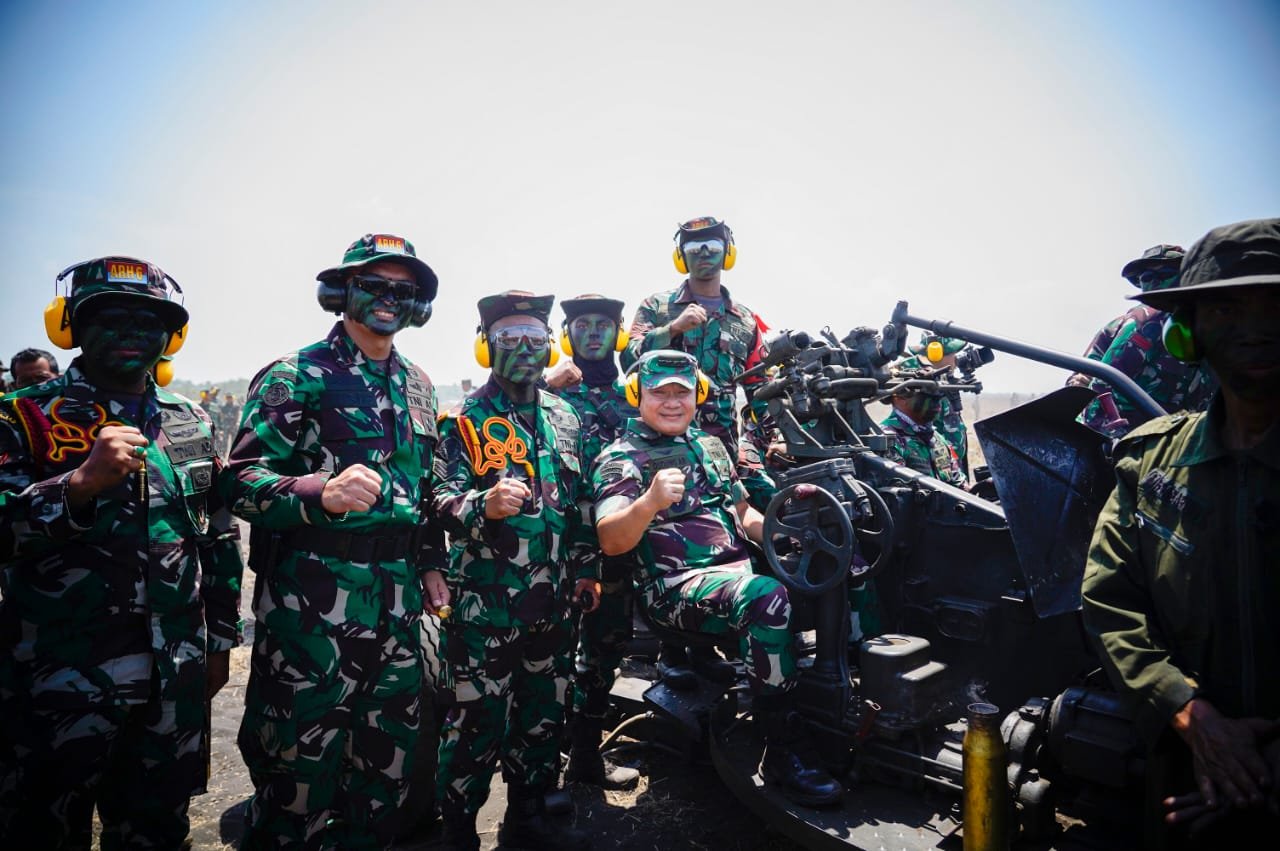 Pastikan Kesiapan Tempur Satuan Arhanud, Kasad Tinjau Latihan Menembak Senjata