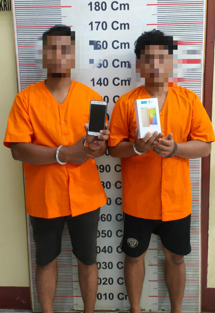 Polsek Pangkalan Susu Berhasil Ungkap Kasus Perampasan Hp Yang Viral di Medsos.