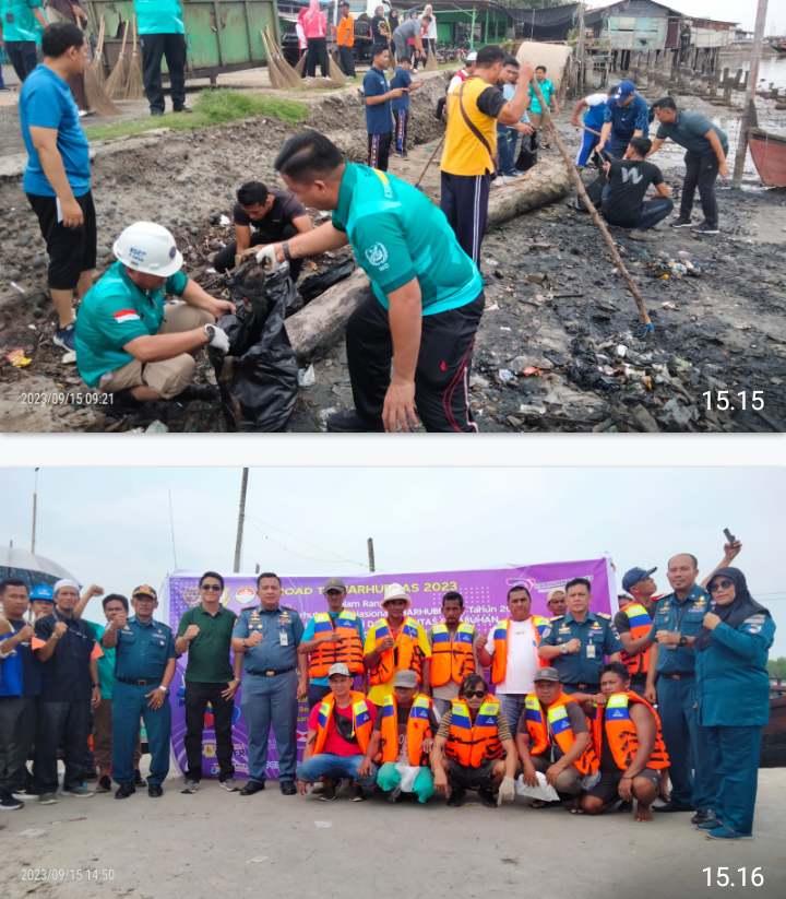 Menyambut Hari Perhubungan Nasional Tahun 2023, Adakan Giat Bersih -Bersih & Senam Bersama.