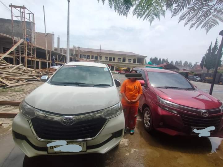 Gadaikan 2 Unit Mobil Rental, DAM Diamankan Satreskrim Polres Tanah Karo