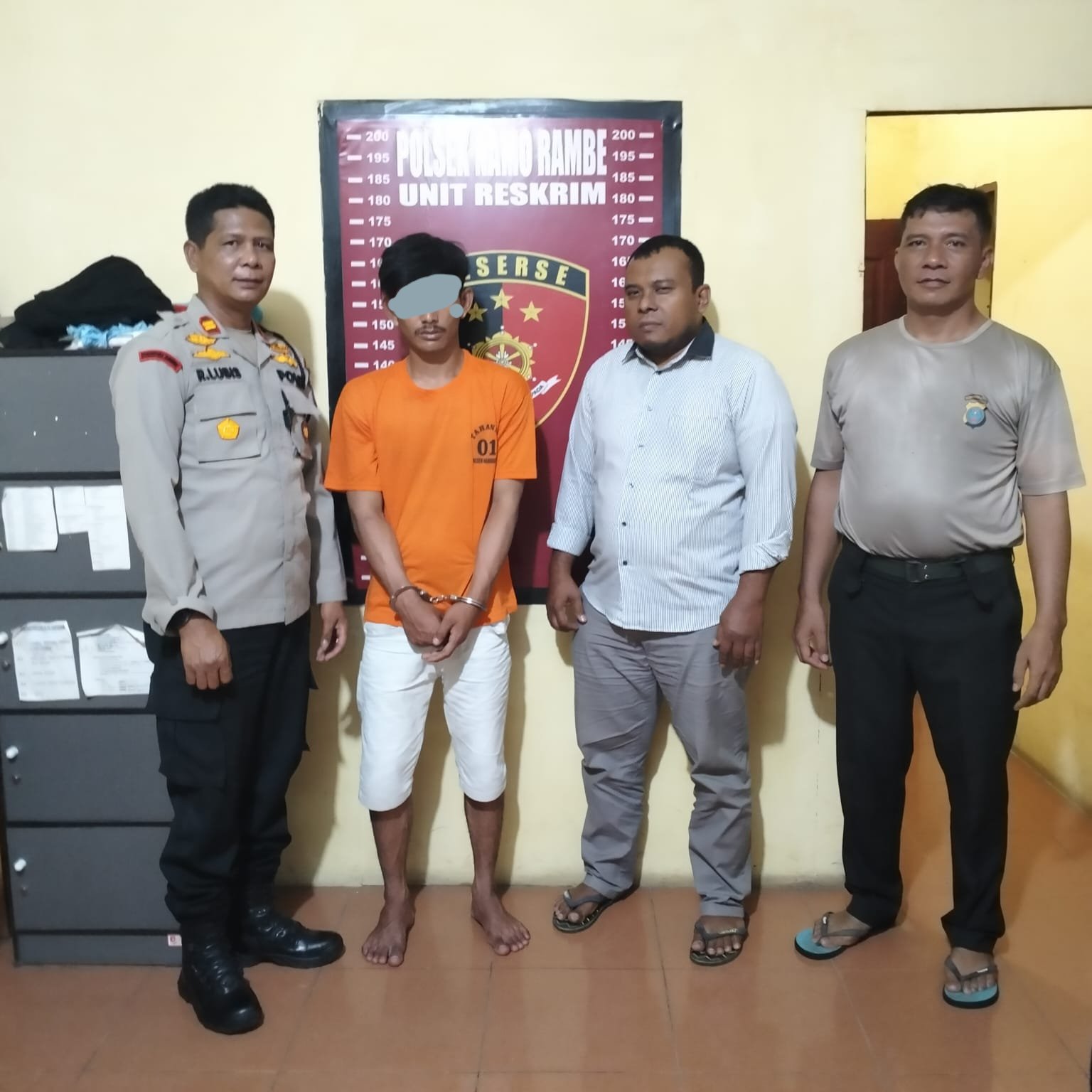 Kapolsek Namorambe Pimpin Penangkapan Pelaku Curat