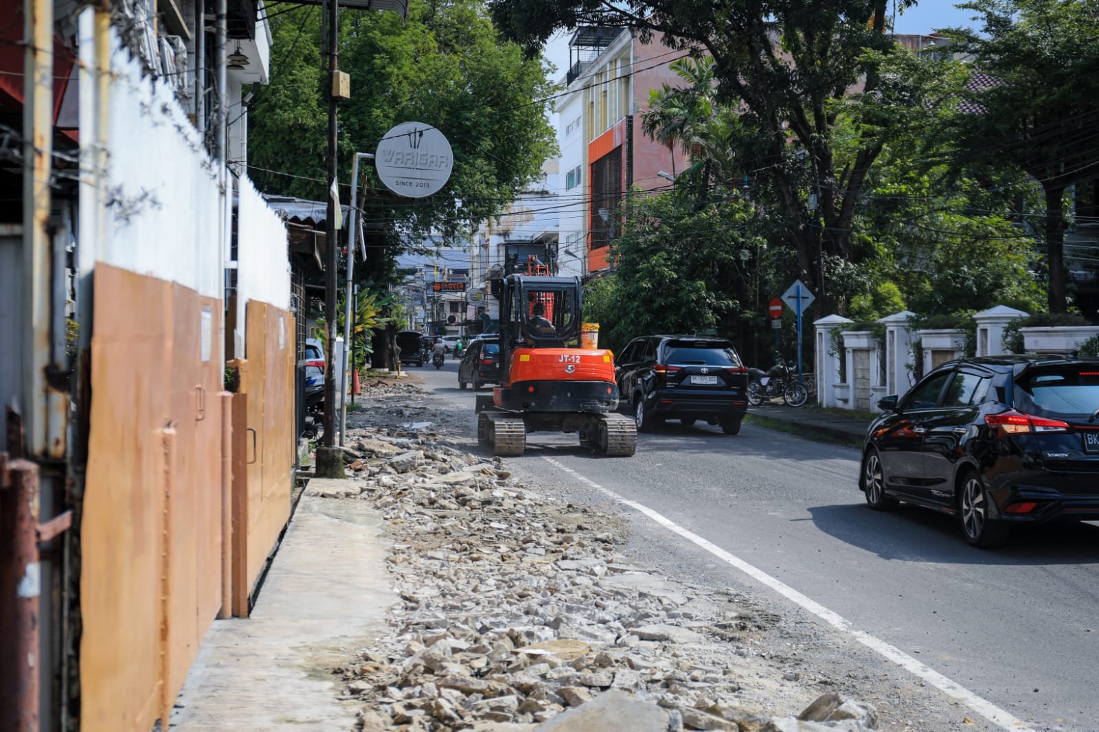 Atasi Genangan Air, Dinas SDABMBK Bangun Saluran Drainase Baru di Jalan Tengku Umar